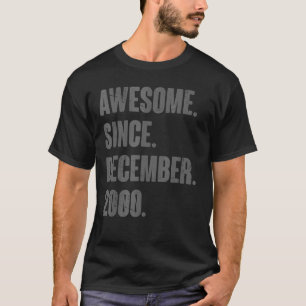Camiseta Espantoso Desde Dezembro De 2000 22 Anos 22 Anos