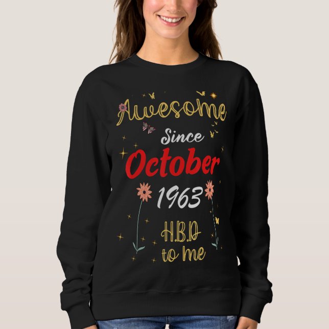 Camiseta Espantoso Desde Outubro De 1963 Flores De Bona De  (Frente)