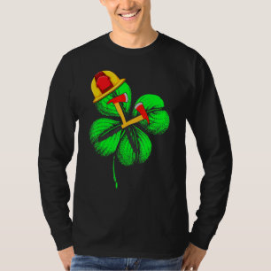 Camiseta Espantoso Saint Patrick S Day Firefighter Shamrock