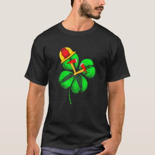 Camiseta Espantoso Saint Patrick S Day Firefighter Shamrock