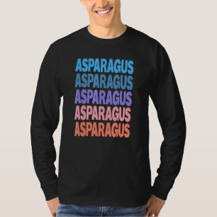 Camiseta Espargos de Texto Repetido Moderno
