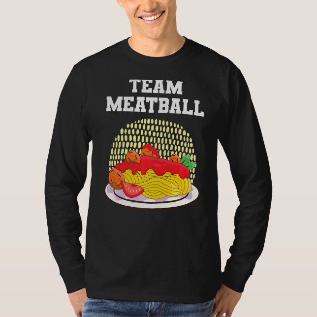 Camiseta Esparguete De Meatball E Almôndegas (Frente)