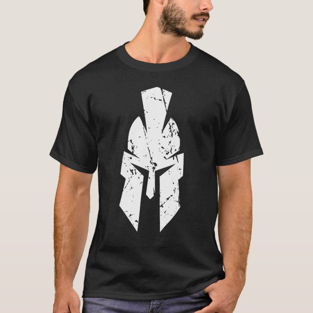 Camiseta Esparta Com Capacete Na Retrópica (Frente)
