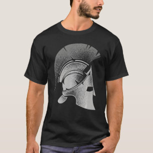Camiseta Espartano Grego Helmet Gladiator Homens