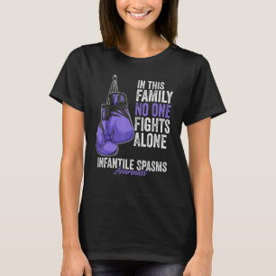 Camiseta Espasmos infantis Mês de consciência Luvas Lavanda