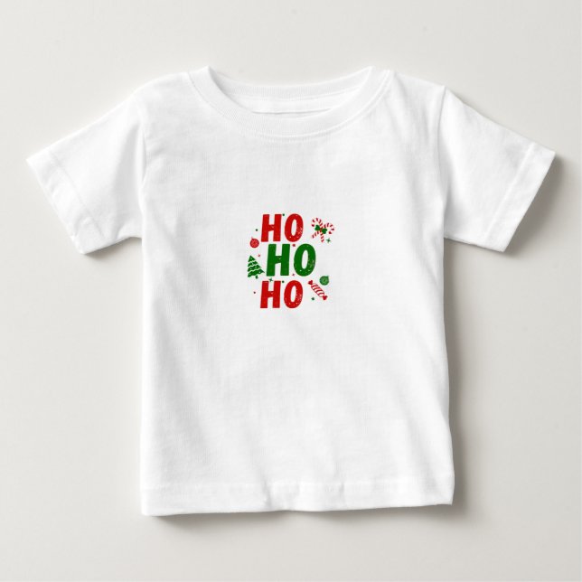 camiseta especial de natal para bebê e criança  (Frente)