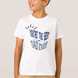 Camiseta Especial do dia de os pais de melhor pai