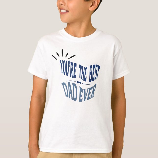 Camiseta Especial do dia de os pais de melhor pai (Frente)