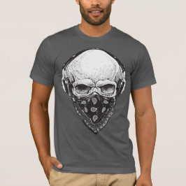 Camiseta especial para homens com design de crânio