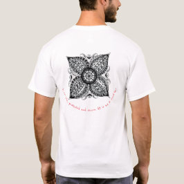 Camiseta especial Raiz Chakra Mandala para homens