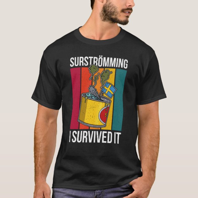 Camiseta Especialidade de peixe sueca suecia Surstromming p (Frente)