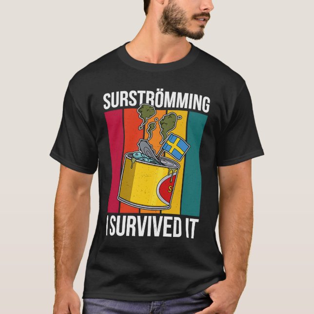 Camiseta Especialidade de peixe sueca suecia Surstromming p (Frente)