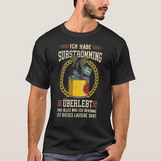 Camiseta Especialidade de peixe sueca suecia Surstromming p (Frente)