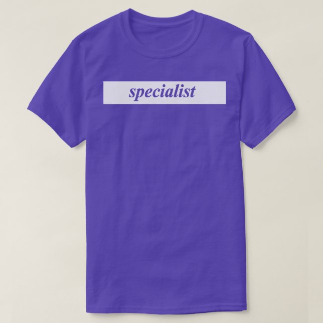 Camiseta especialista (Frente do Design)