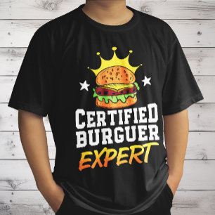Camiseta Especialista Certificado em Hambúrguer Hambúrguer 