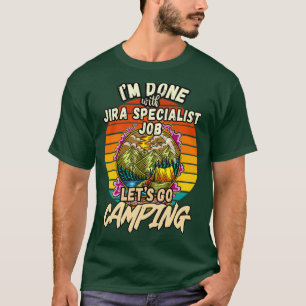 CAMISETA ESPECIALISTA DE JIRA E CLÁSSICO DE VINTAGEM DE DES