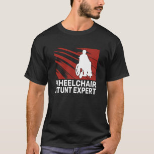 Camiseta Especialista em acrobacias de cadeira de rodas hom