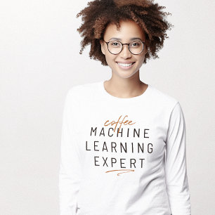 Camiseta Especialista em Aprendizado de Máquina de Café