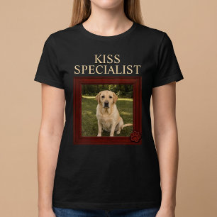 Camiseta Especialista em Beijos Foto Engraçada Personalizad