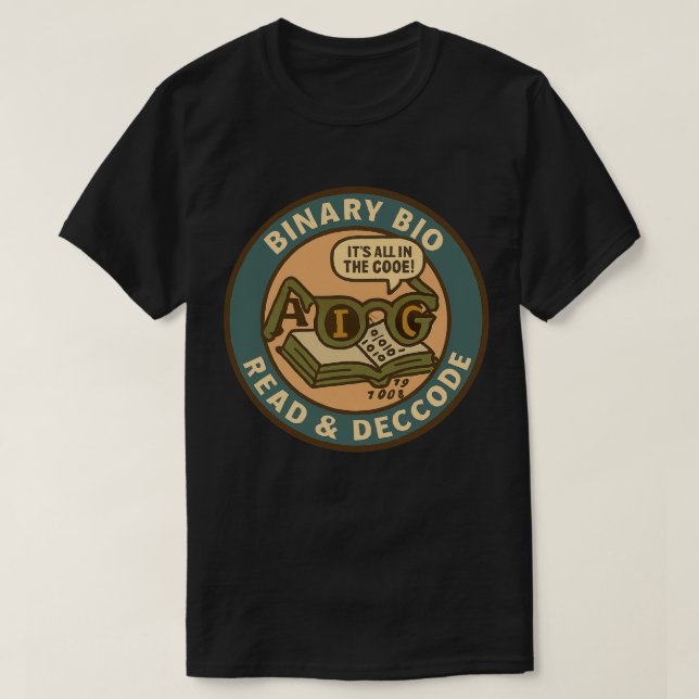 Camiseta Especialista em Bioinformática Decifrando o Código (Frente do Design)