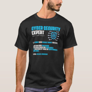 Camiseta Especialista em cibersegurança do programador de c
