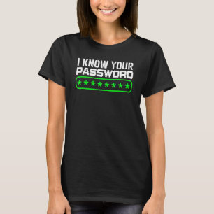 Camiseta Especialista em Cibersegurança Hacker de TI   Eu S