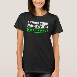 Camiseta Especialista em Cibersegurança Hacker de TI   Eu S