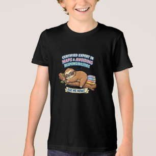 Camiseta Especialista em Cochilo de Preguiça Divertida e Hu