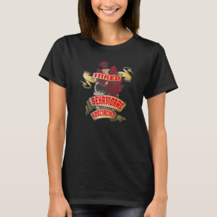 Camiseta Especialista em Comportamento Crânio Inglês e Rosa