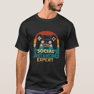Camiseta Especialista Em Distância Social Gamer Nascer Em 