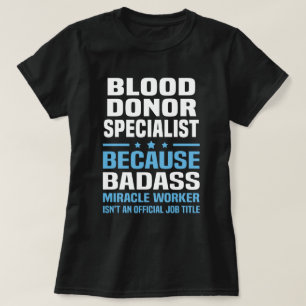 Camiseta Especialista em doação de sangue