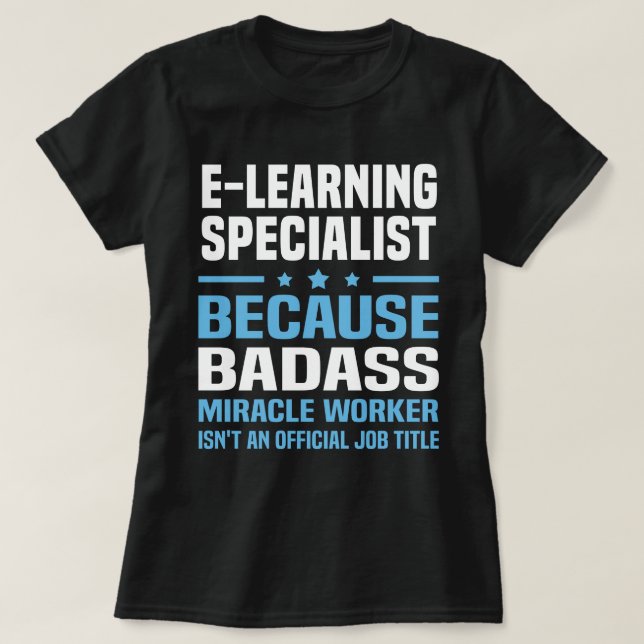 Camiseta Especialista em E-Learning (Frente do Design)