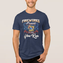 Camiseta Especialista em fogos de artifício engraçado corre