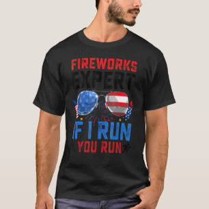 Camiseta Especialista em fogos de artifício engraçados EUA 