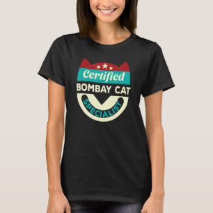 Camiseta Especialista em Gatos de Bomba Certificada Cat Mãe