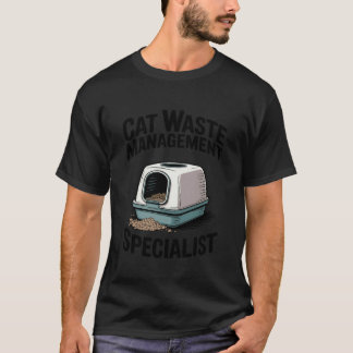 Camiseta Especialista em Gerenciamento de Resíduos de Gatos