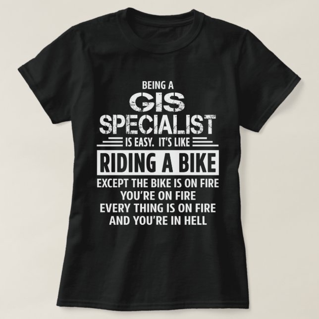 Camiseta Especialista em GIS (Frente do Design)