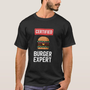 Camiseta Especialista em Hambúrgueres Certificado - Amante