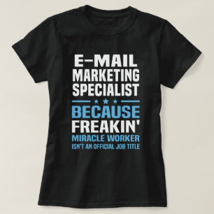 Camiseta Especialista em Marketing de e-mail