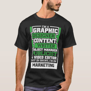 Camiseta Especialista em marketing para Especiais de Market