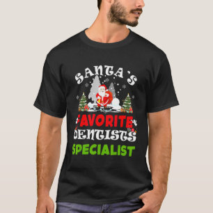 Camiseta Especialista em Odontologia Favorito do Papai Noel