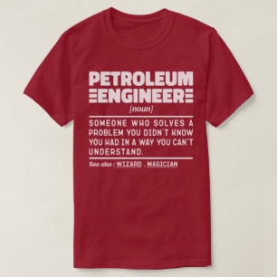 Camiseta Especialista em perfuração do Engenheiro de petról