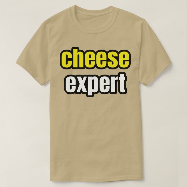 Camiseta Especialista em queijo (Frente do Design)