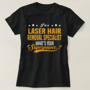 Camiseta Especialista em remoção de cabelo laser