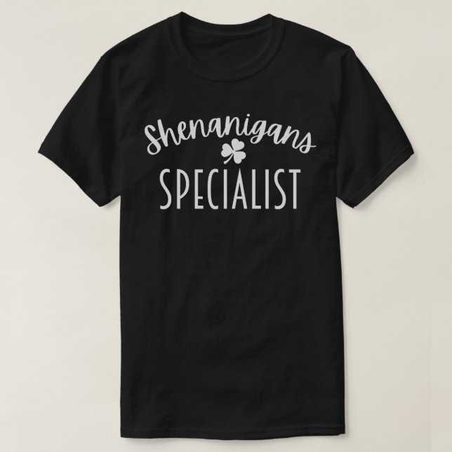 Camiseta Especialista em Shenanigans 1 (Frente do Design)