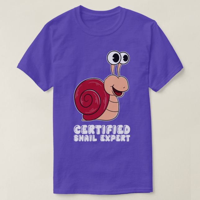 Camiseta Especialista em snail certificado (Frente do Design)