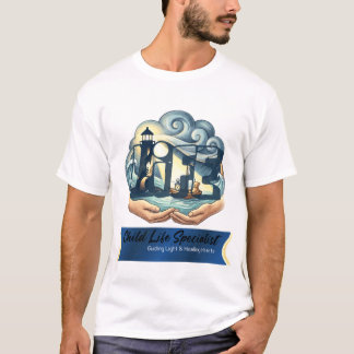 Camiseta Especialista em Vida Infantil Luz Guiadora Curando