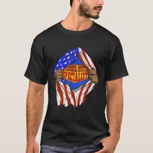 Camiseta Especialista Encantado Em Proteção Super Ambiental