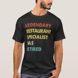 Camiseta Especialista Legendário de Restaurante se Aposento