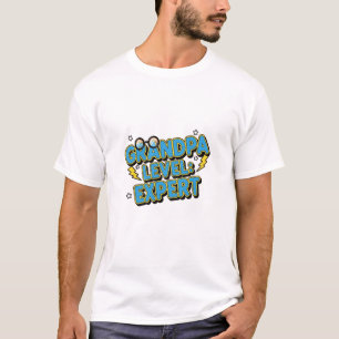 Camiseta especialista nível avô (estilo desenho animado)
